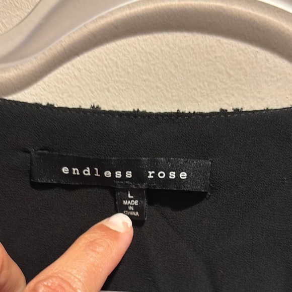Endless Rose Black Blouse size L - Picture 3 of 7